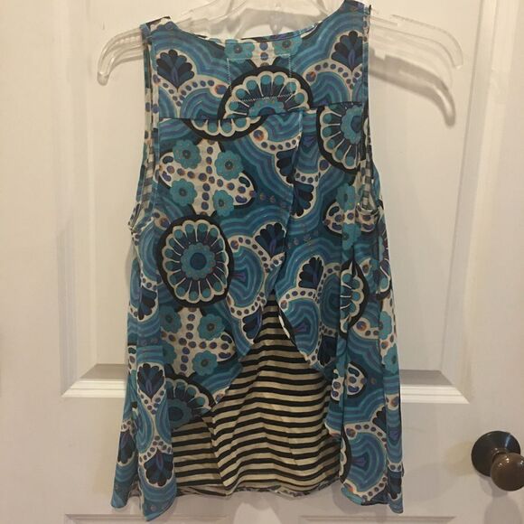 Meadow Rue XS sleeveless blouse tank top shirt loose fit - Picture 2 of 3
